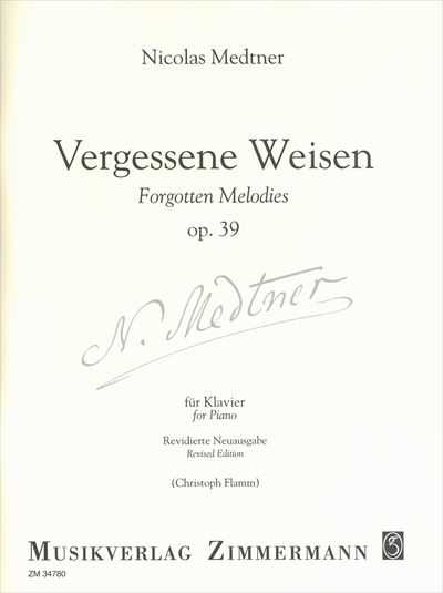 Vergessene Weisen Op.39