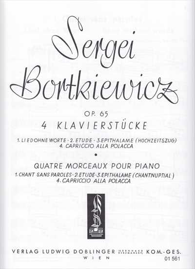 4 Klavierstucke Op.65
