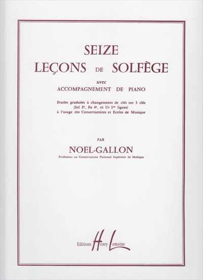 16 Lecons de Solfege 3 cles avec accompagnement