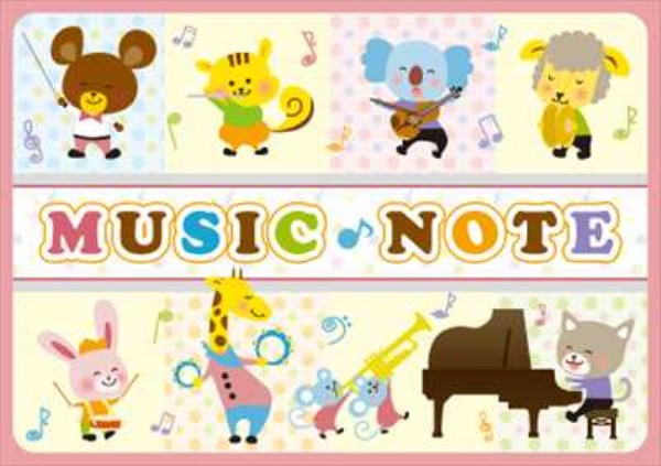 ミュージックノート　音楽会（シールつき）