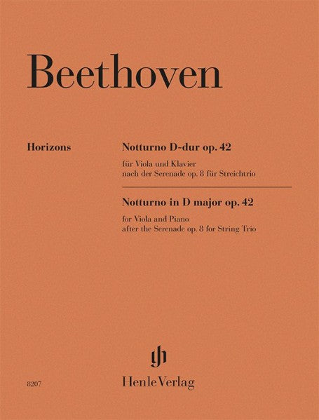 Notturno D-dur Op.42 fur Viola und Klavier