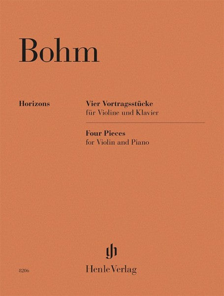 Vier Vortragsstucke fur Violine und Klavier