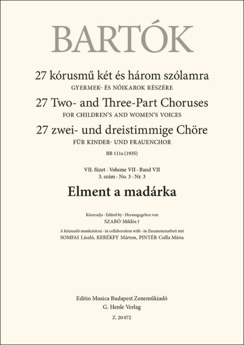 Elment a madarka (行ってしまった小鳥)