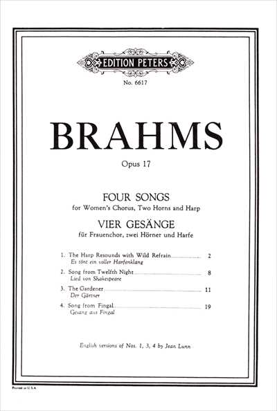 4 Songs Op.17