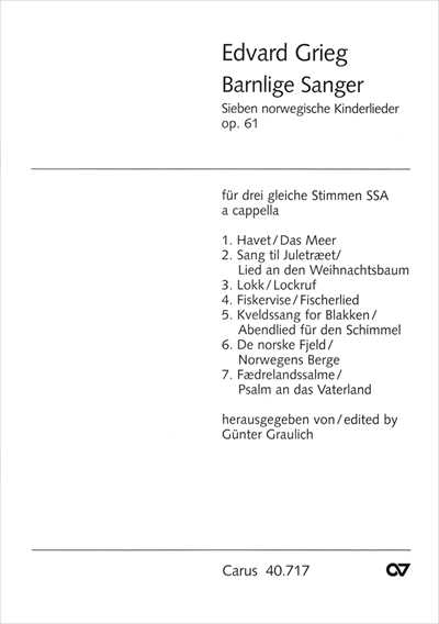 Barnlige sanger Op.61 (7 Kinderlieder)