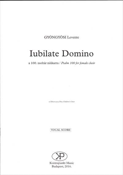 Iubilate Domino (Psalm 100)[SSA]