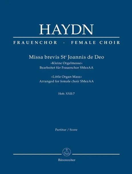Missa Brevis St.Joannis de Deo [Full Score / SSAA]