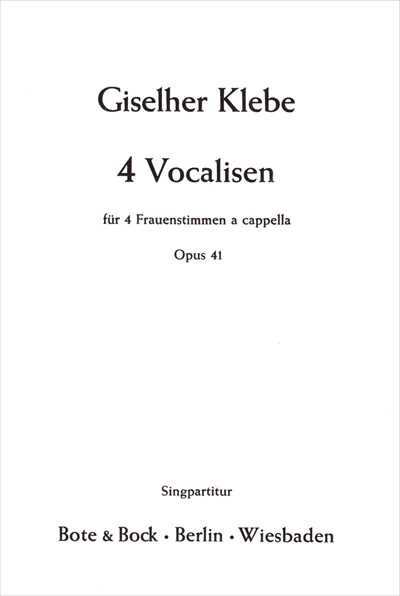 4 Vocalisen Op.41