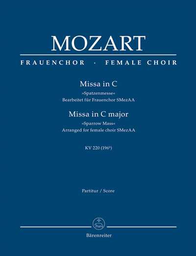 Missa in C KV.220 [SSAA/Full Score]