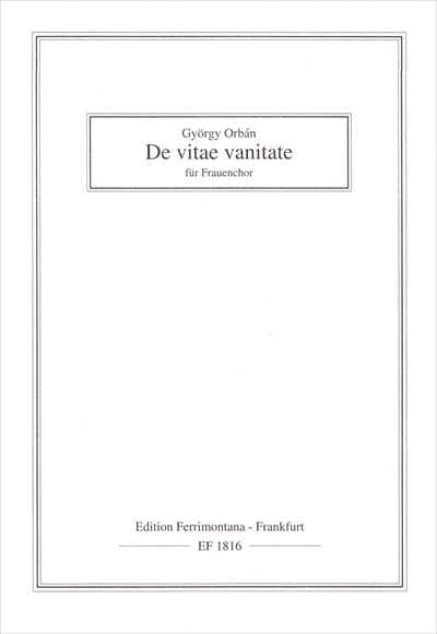 De vitae vanitate