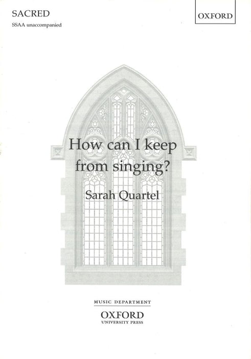 How can I keep from singing? [SSAA]