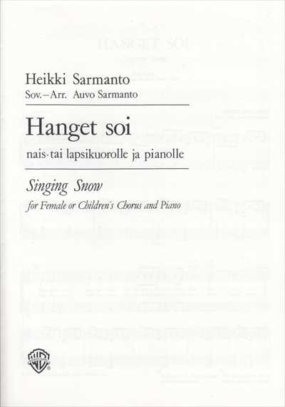 Hanget soi (Singing Snow)