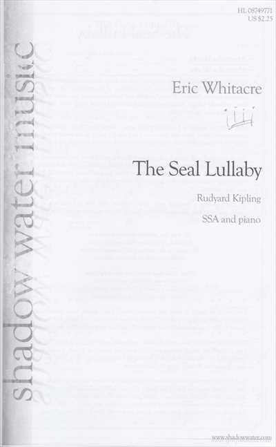 The Seal Lullaby [SSA]
