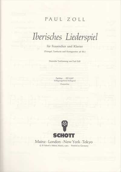 Iberisches Liederspiel
