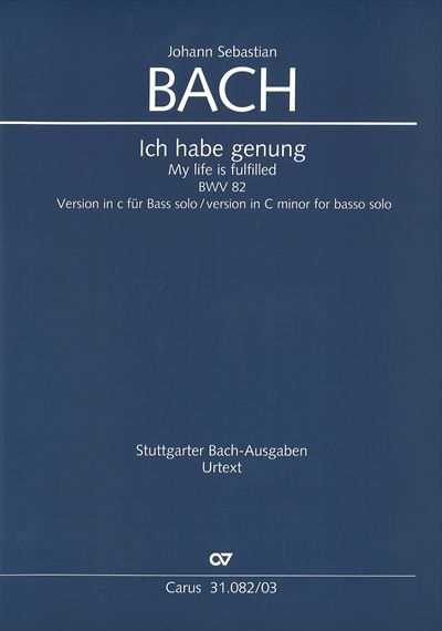 Kantate  82 lch habe genung in c