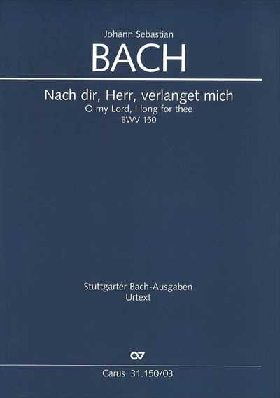 Kantate 150 Nach dir, Herr, verlanget mich [Vocal Score]