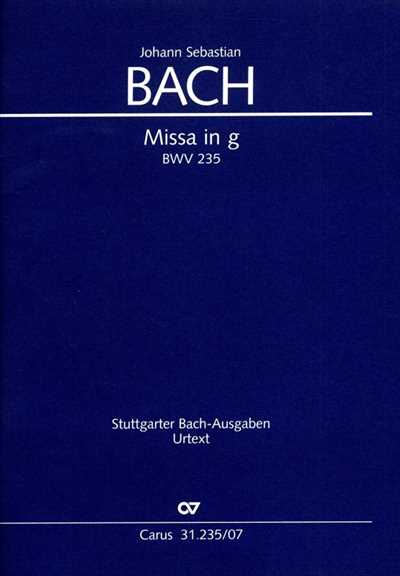 Missa in g BWV235 [Study Score]
