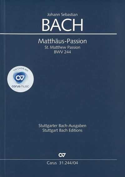 Matthaus-Passion BWV244 [英独併記版 / Vocal Score]