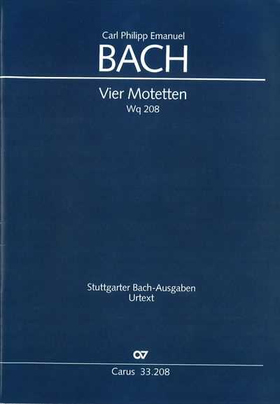 Four Motets (Vier motetten) Wq 208