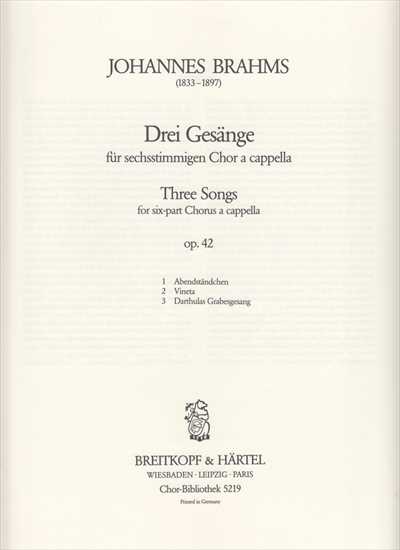 3 Gesange Op.42