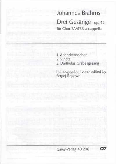 3 Gesange Op.42