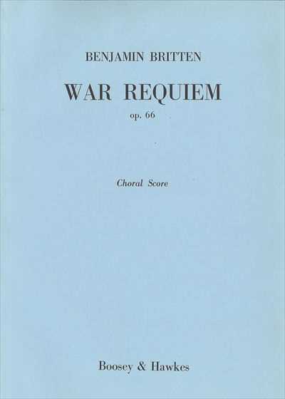War Requiem Op.66　ｺｰﾗｽﾊﾟｰﾄ譜