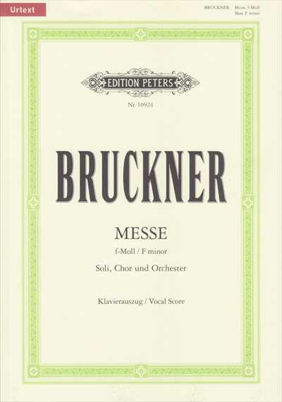 Messe No.3 in F minor [Vocal Score]