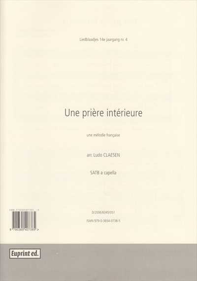 Une priere interieure