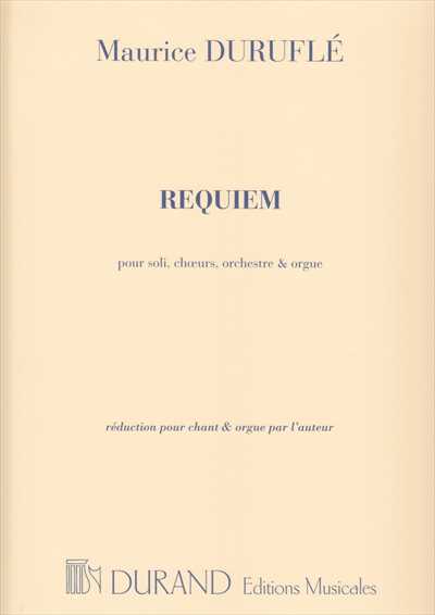 Requiem Op.9 (Chant et Orgue) [Vocal Score]