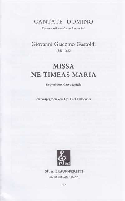 Missa Ne Tieas Maria