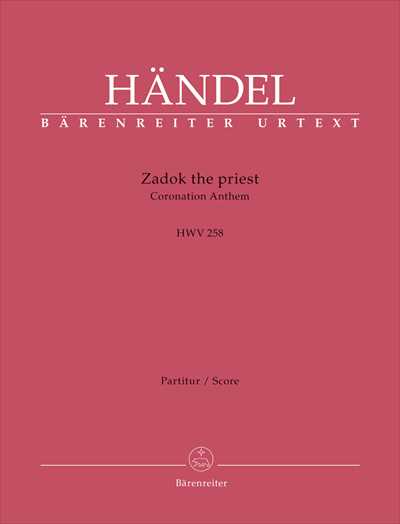 Zadok the priest HWV 258 [Full Score]