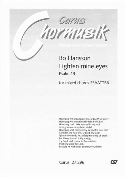 Lighten mine eyes