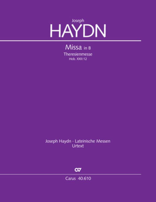 Missa in B (Theresienmesse) [Full Score]