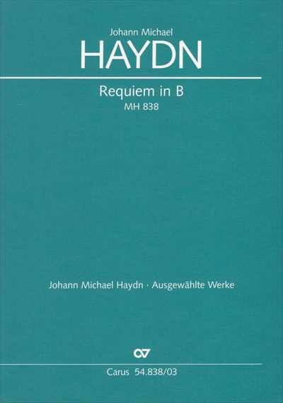 Requiem in B MH 838