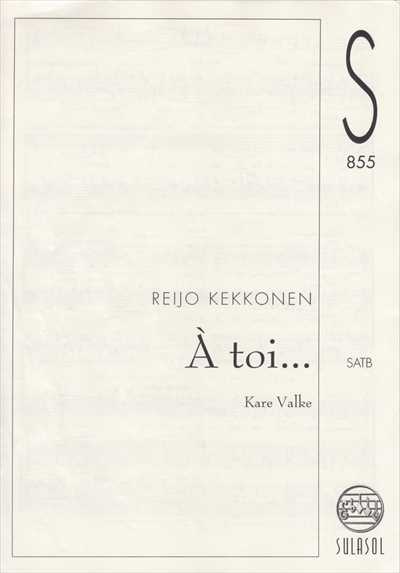 A toi...
