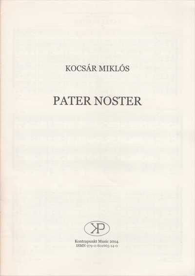 Pater Noster [SATB]