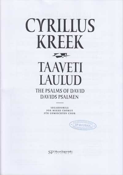 Taaveti laulud (The Psalms of David)