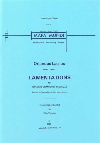 Lamentations for Thursday