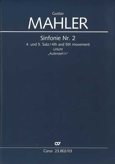 Sinfonie Nr.2 - 4. und 5. Satz [Vocal Score]