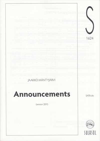 Announcements