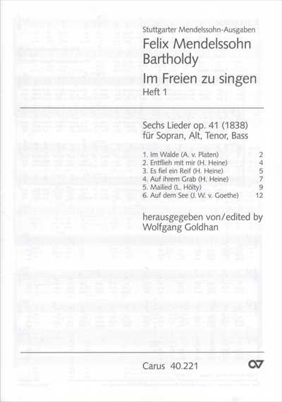 6 Lieder Op.41