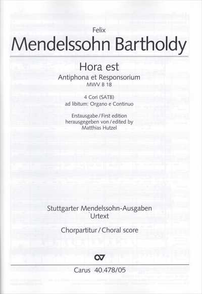 Hora est [SATB]