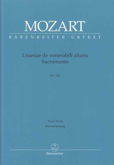 Litaniae de venerabili altaris Sacramento KV.125