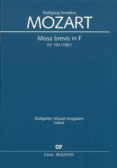 Missa brevis in F K192