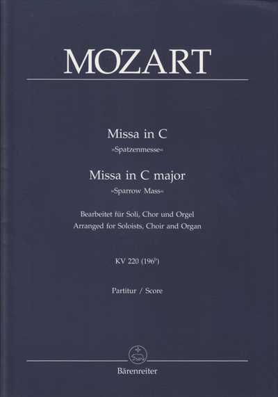 Missa brevis in C K220 (Choir & Organ)