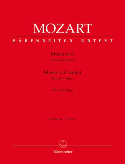 Missa brevis in C K220 [Full Score]