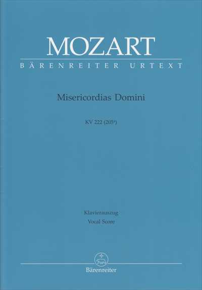 Misericordias Domini K.222 (205a) [Vocal Score]