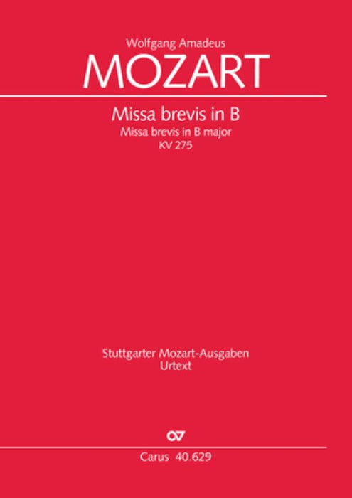 Missa brevis in B K.275 [Full Score]