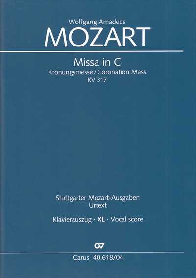 [大型版] Missa in C KV.317（Carus) 