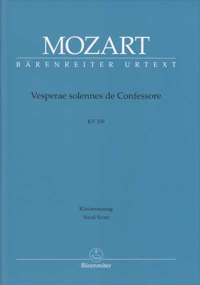 Vesperae solennes de Confessore K339